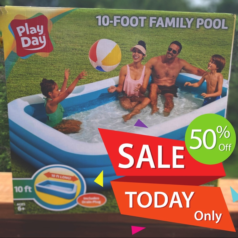 Pool Deluxe -10 Foot Family Pool-